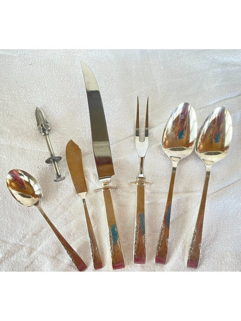 Vintage 1881 Rogers Oneida "Proposal" Silverplate Flatware Set Serving Pieces